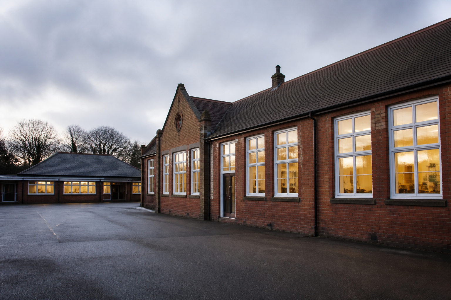 School building and grounds